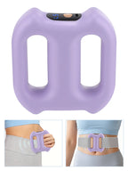 portable dual-ring vibration fascia massager belt for body slimming fat burning and muscle relief