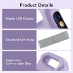 portable dual-ring vibration fascia massager belt for body slimming fat burning and muscle relief