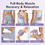 portable dual-ring vibration fascia massager belt for body slimming fat burning and muscle relief