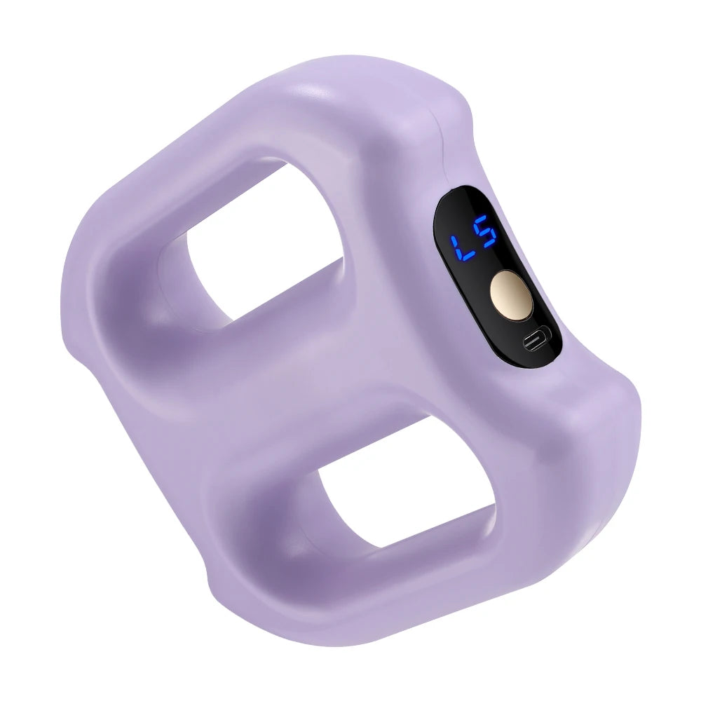 portable dual-ring vibration fascia massager belt for body slimming fat burning and muscle relief