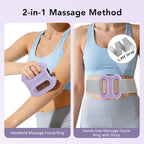 portable dual-ring vibration fascia massager belt for body slimming fat burning and muscle relief