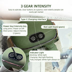 4D bionic finger wireless neck and shoulder massager with heat therapy 3 intensity levels